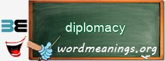 WordMeaning blackboard for diplomacy